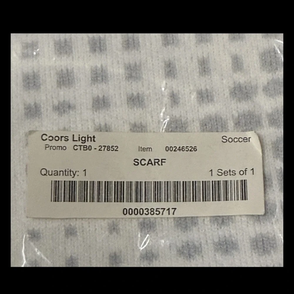 Coors Light Made To Chill Leagues Cup Soccer Scarf NWT- Soft and Warm Blokecore
